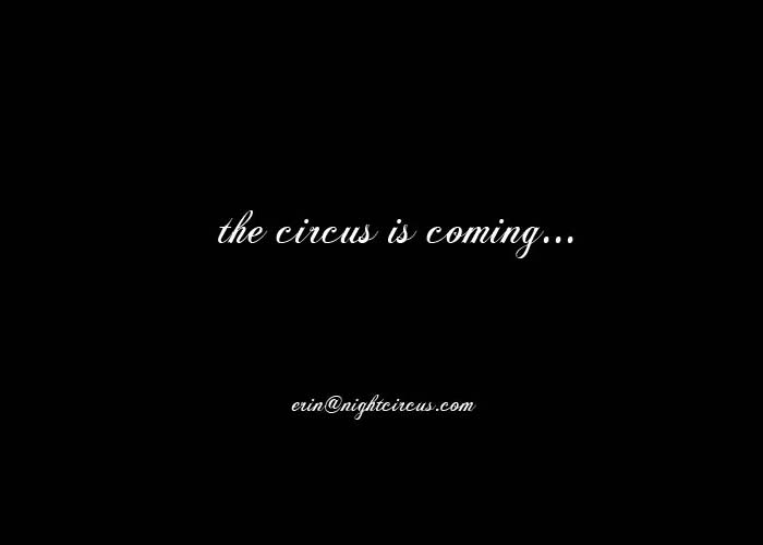 the circus is coming...